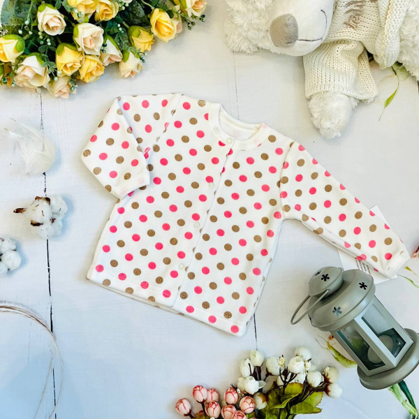 Жакет для новорожденного Bebika (13/15-3), состав: 80% натуральный хлопок, 20% полиэстер